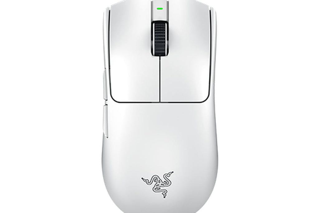 Viper V3 Pro - White Ultra-lightweight Wireless Symmetrical Esports Mouse 54 G Ultra-Lightweight Design Razer™ Focus Pro 35K Optical Sensor Gen-2 Razer™ HyperPolling 8K Hz Technology