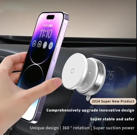 Promate MagHold-90 SecureGrip Cradleless Magnetic Smartphone Holder for Car Monitor