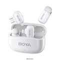 BOYA mini 2-Person Tiny Wireless Microphone System with Lightning & USB-C Connectors for Mobile Devices 2.4 GHz