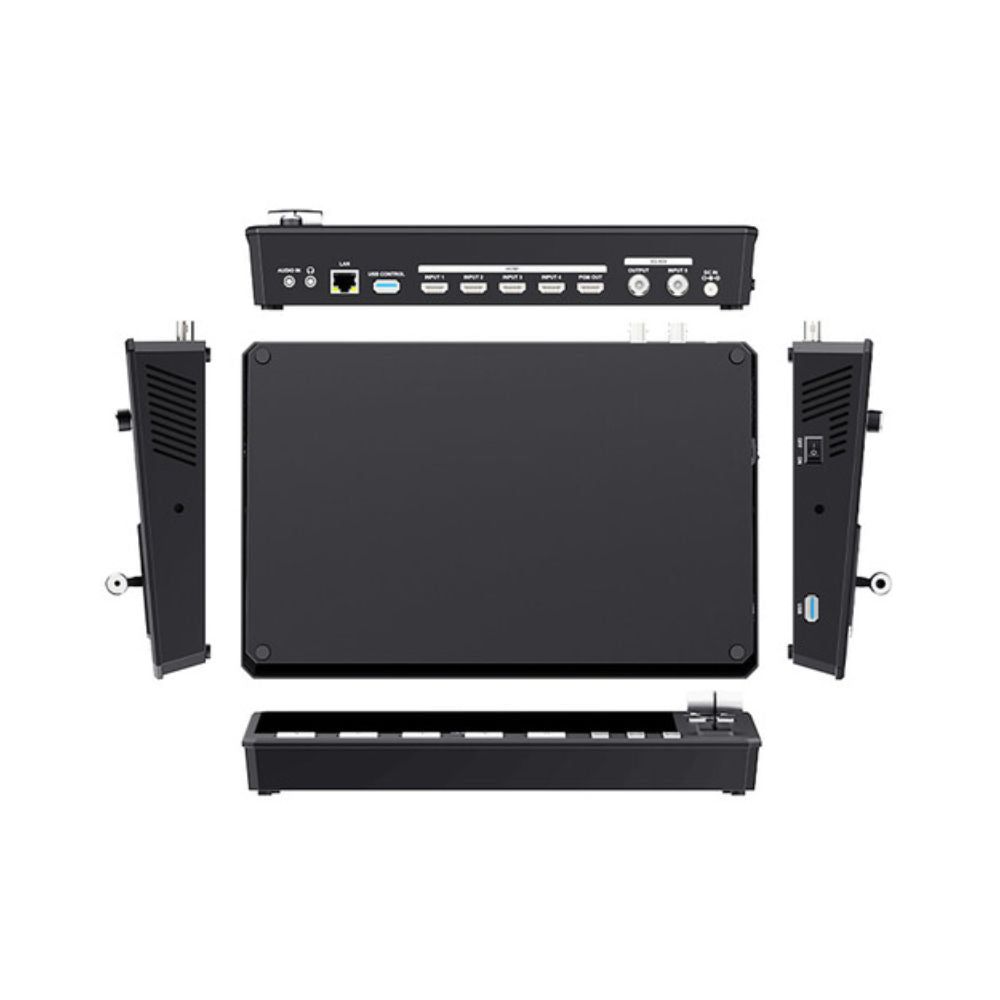 FeelWorld L4 HDMI Livestream Switcher with 10.1" LCD Monitor