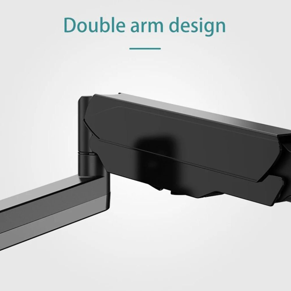 KALOC KLC-M520 Wall Mount Adjustable Single Monitor Arm with Internal Gas Spring technology, for Screens 17 to 35 Inches