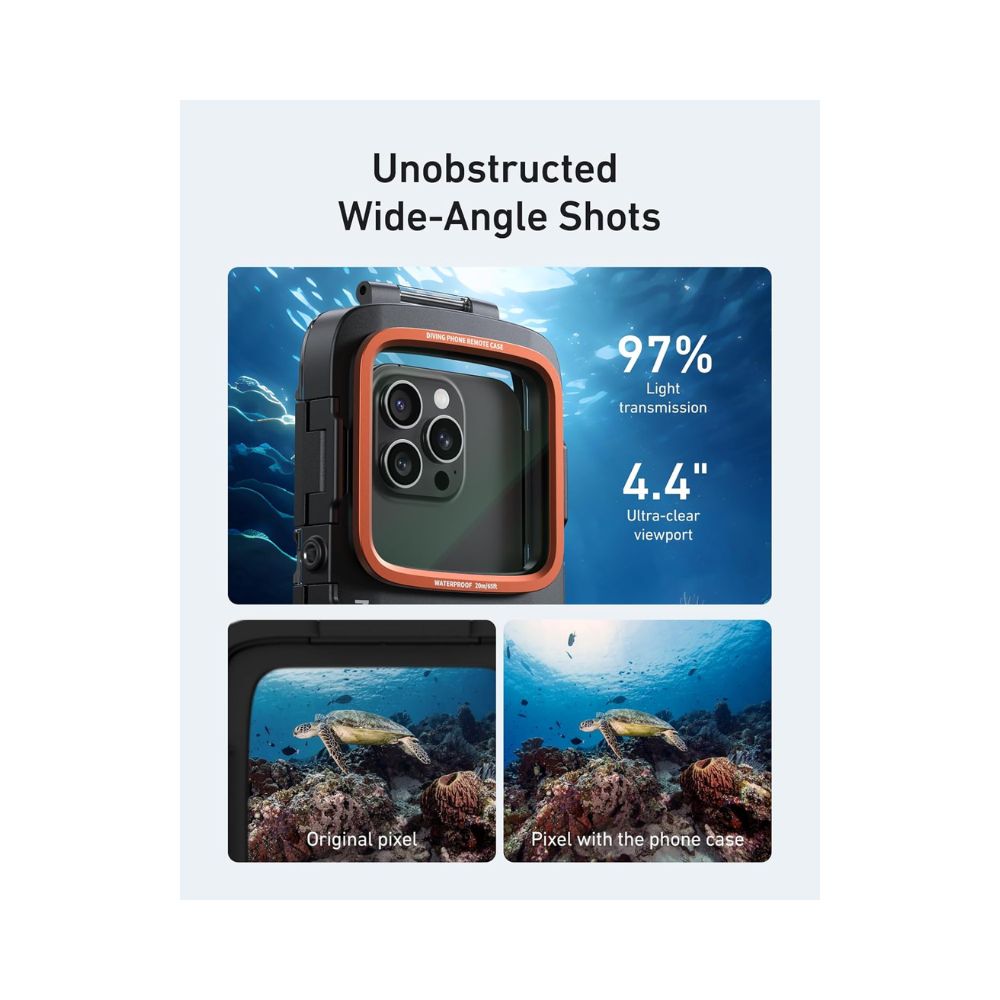TELESIN Waterproof Underwater Diving Phone Case