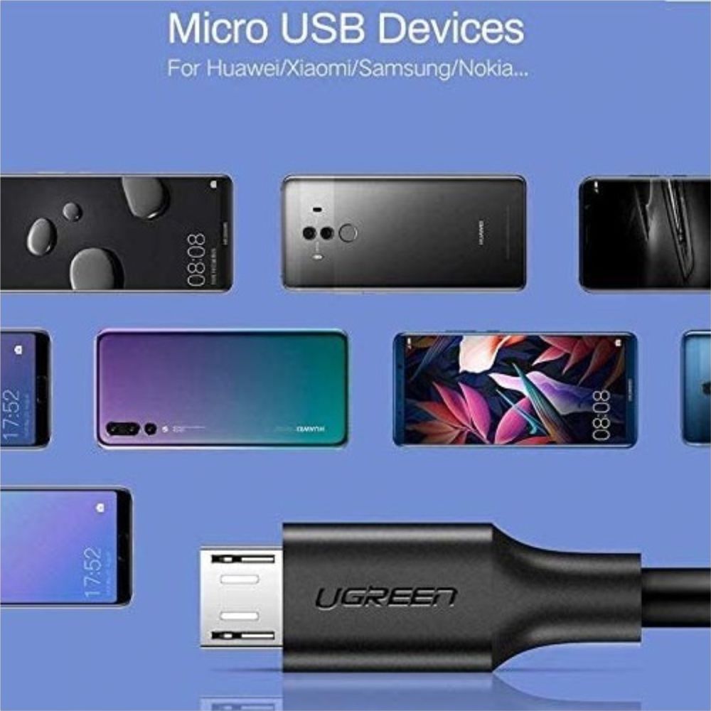 UGREEN USB-A to Micro USB Braided Cable Fast Charge 1.5M