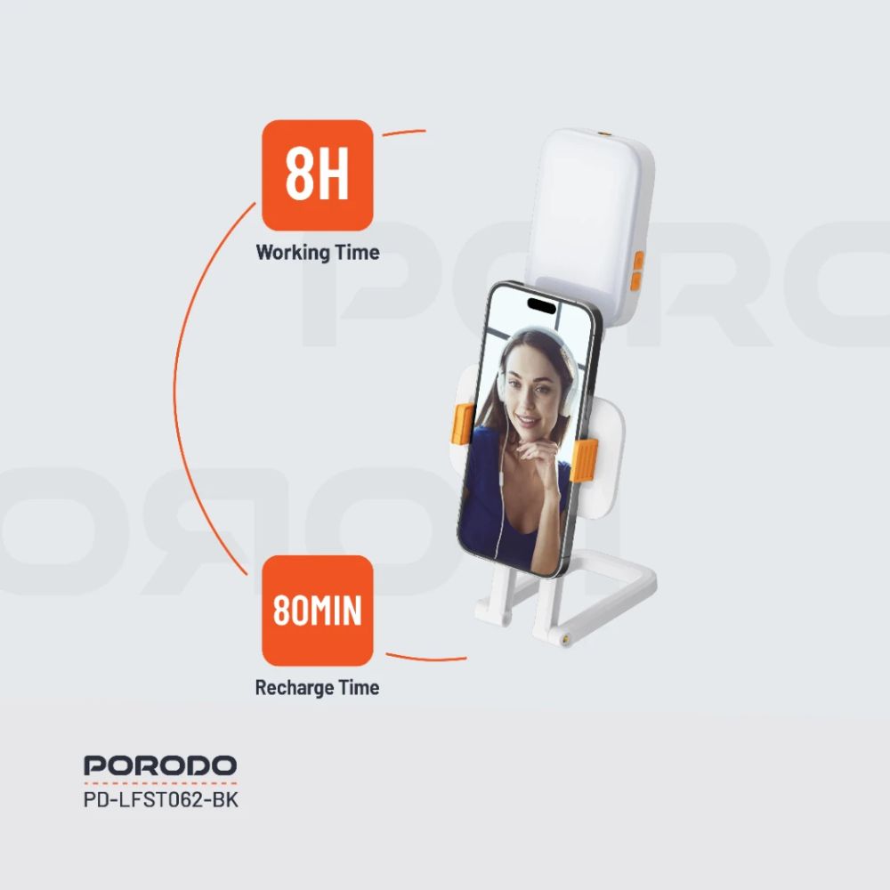 Porodo Lifestyle Phone Stand Fill Light