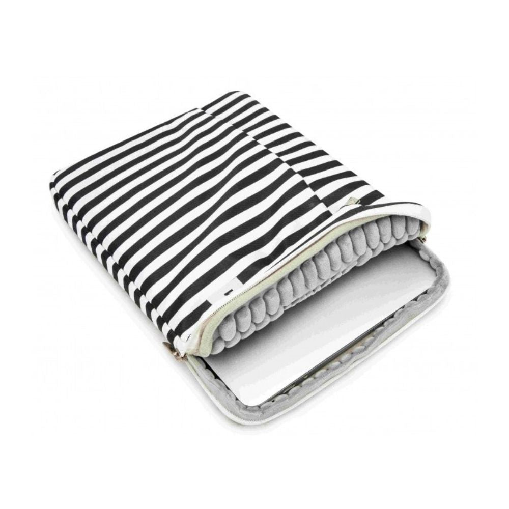 Kinmac Vertical Design Sleeve KMS406-444 Black Stripe, Full Protection & Water-resistant
