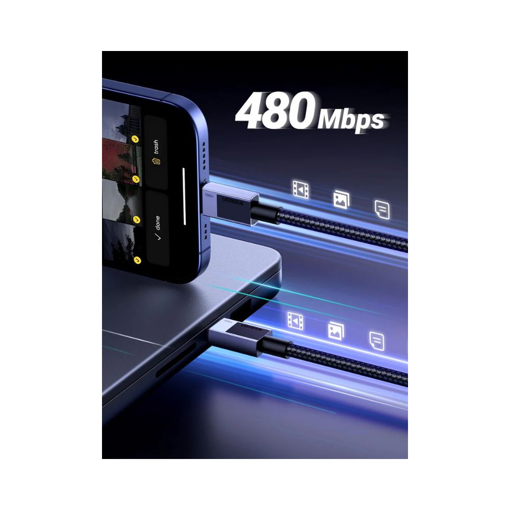 Ugreen Uno USB-C to USB-C Cable 100W