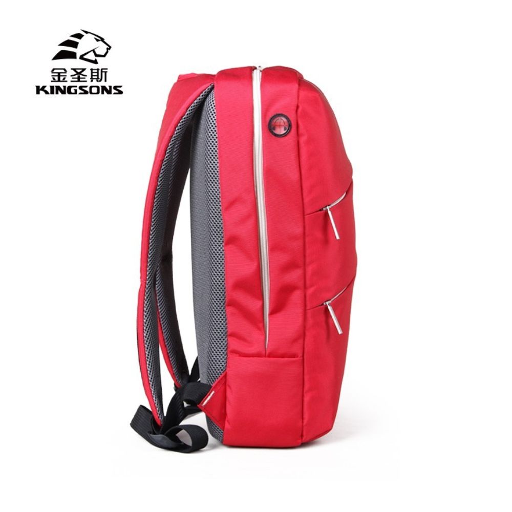 Kingsons Backpack KS3037W Red, Water-resistant, Light Weight