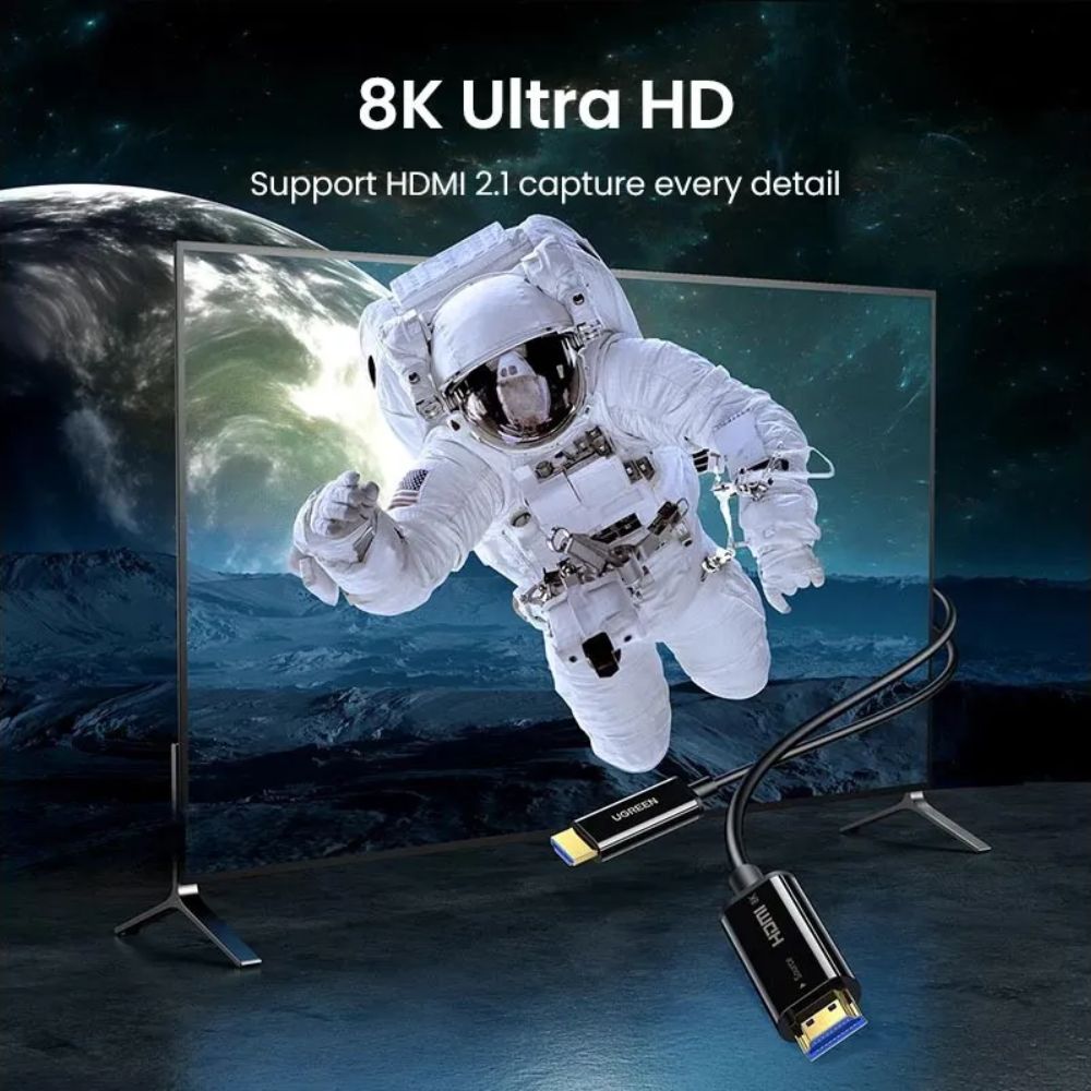 UGREEN 8K HDMI Fiber Optic Cable 2.1 Male to Male Premium Quality