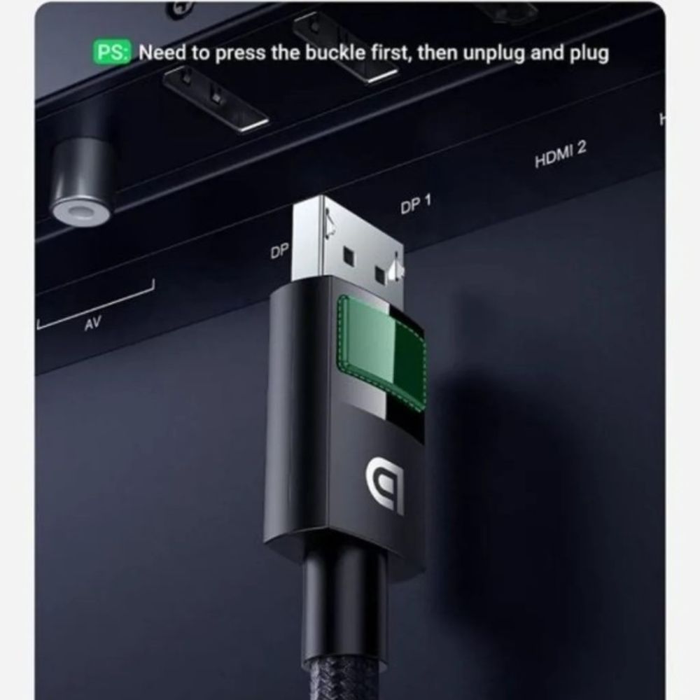 UGREEN 8K Display Port 1.4 Male to Male Braided Cable