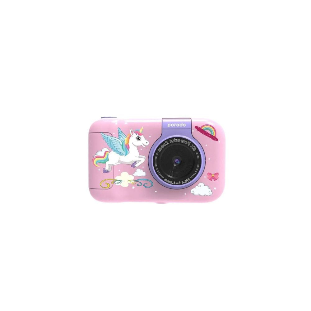 Porodo Lifestyle Kids Flip Digital Camera With Tripod Stand -Pink