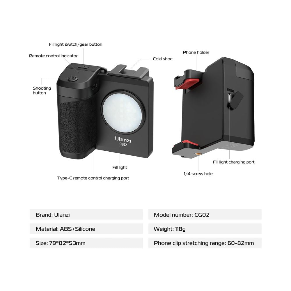 ULANZI CG02 Smartphone Camera Shutter Handle Grip