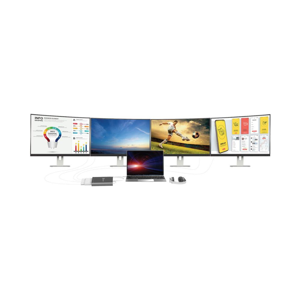 j5create JCA366 USB Type-C to 4-Port HDMI Multi-Monitor Adapter