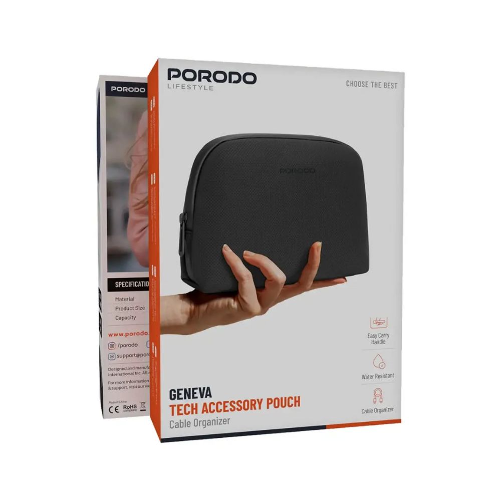 Porodo Lifestyle Geneva Tech Accessory Pouch