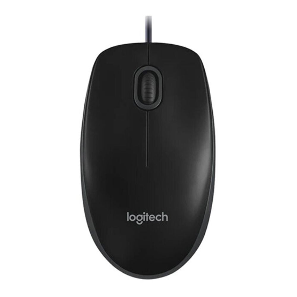 Logitech MK120 Corded Keyboard and Mouse Combo - Durable and Spill-Resistant Design