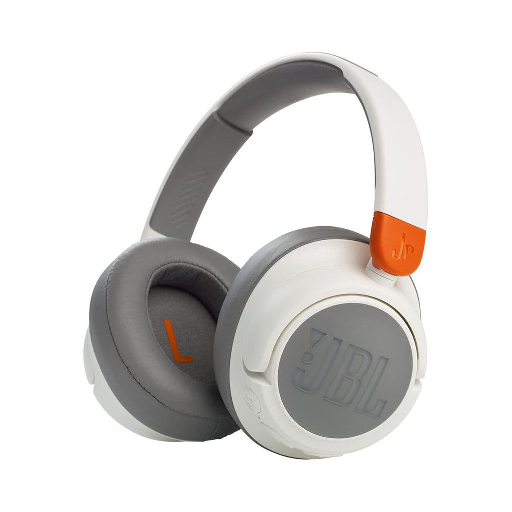 JBL Jr460NC Wireless Over-Ear Noise Cancelling Kids Headphones - White