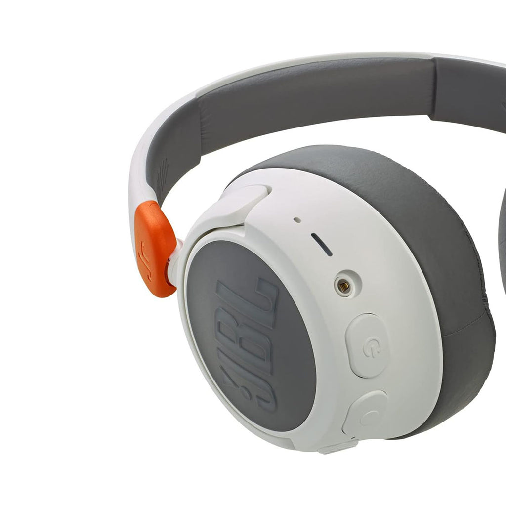 JBL Jr460NC Wireless Over-Ear Noise Cancelling Kids Headphones - White