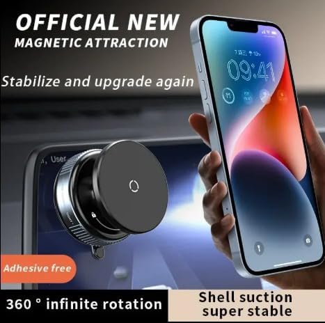 Promate MagHold-90 SecureGrip Cradleless Magnetic Smartphone Holder for Car Monitor