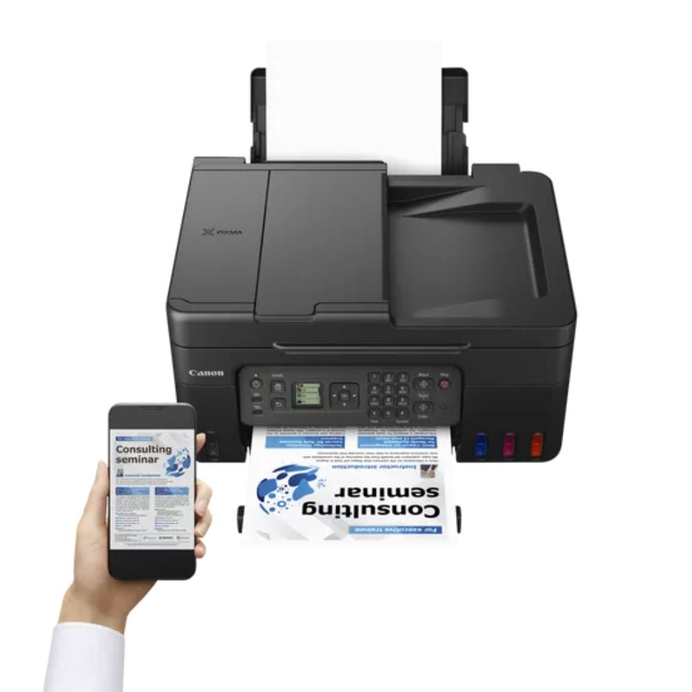 Canon PIXMA G4470 Wireless Colour All-in-one Refillable MegaTank Inkjet Printer, Fast Prints