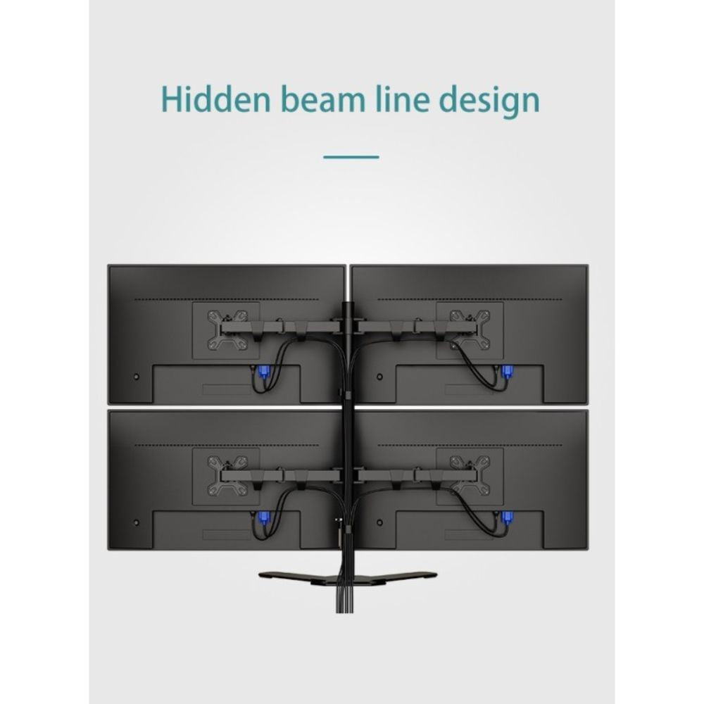Kaloc DW240T Adjustable 4 Monitor Arm, for Screens 17 to 27 Inches