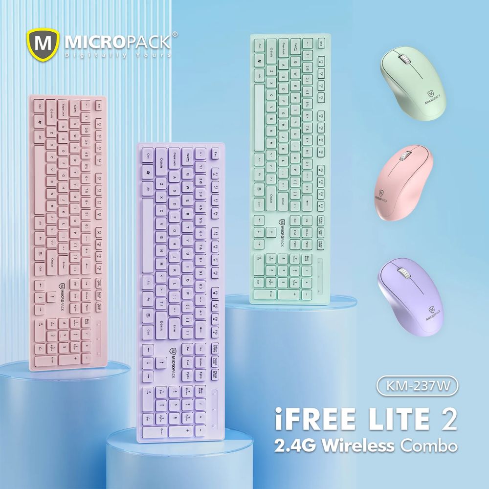 Micropack iFree Lite 2 KM-237W USB Wireless Mouse and Keyboard Combo