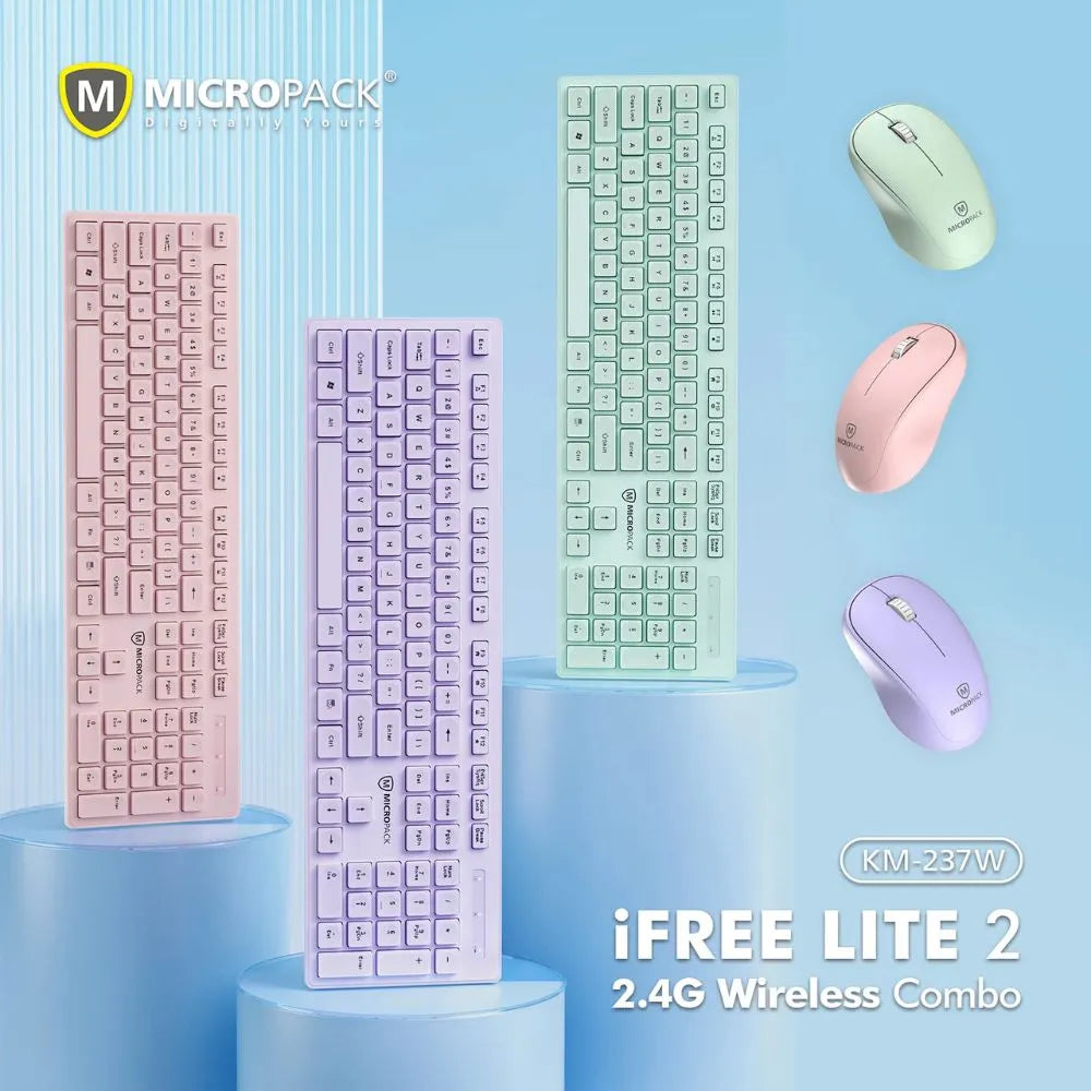 Micropack iFree Lite 2 KM-237W USB Wireless Mouse and Keyboard Combo