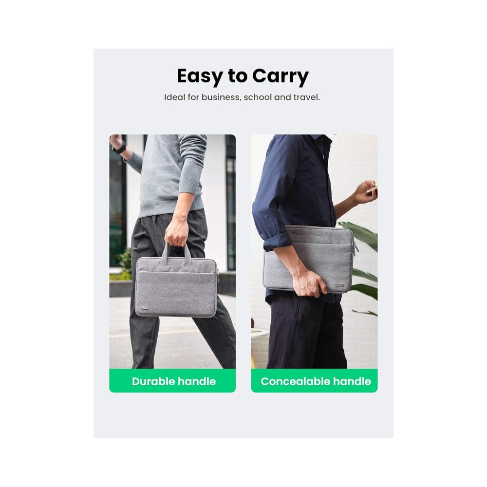 UGREEN Laptop Bag Unisex-Adults Gray Classic Polyester