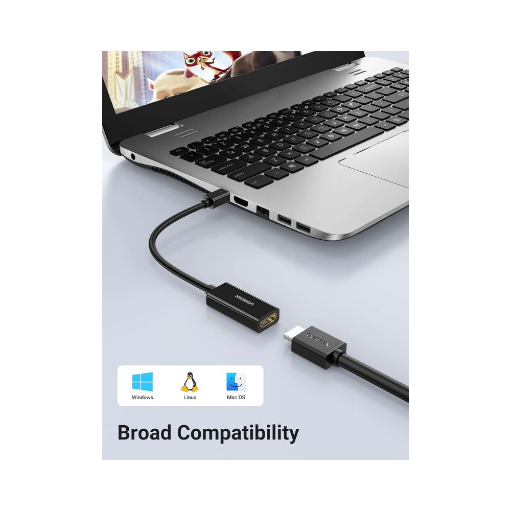 UGREEN Thunderbolt 2.0 4K Mini Display Port Male to VGA + HDMI Female Converter - MD115 20421