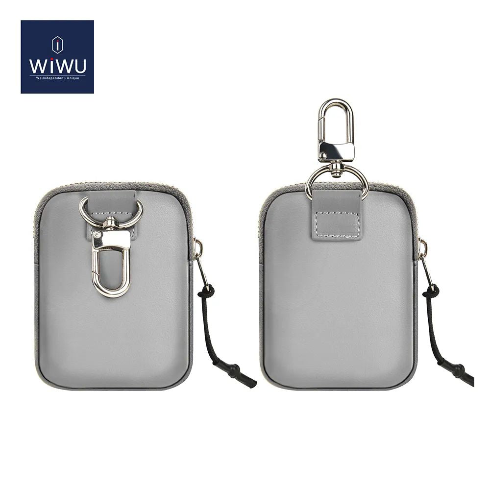 WiWU E-Pouch Soft Nylon Water-Resistant with Portable Hook Storage Carrying Bag