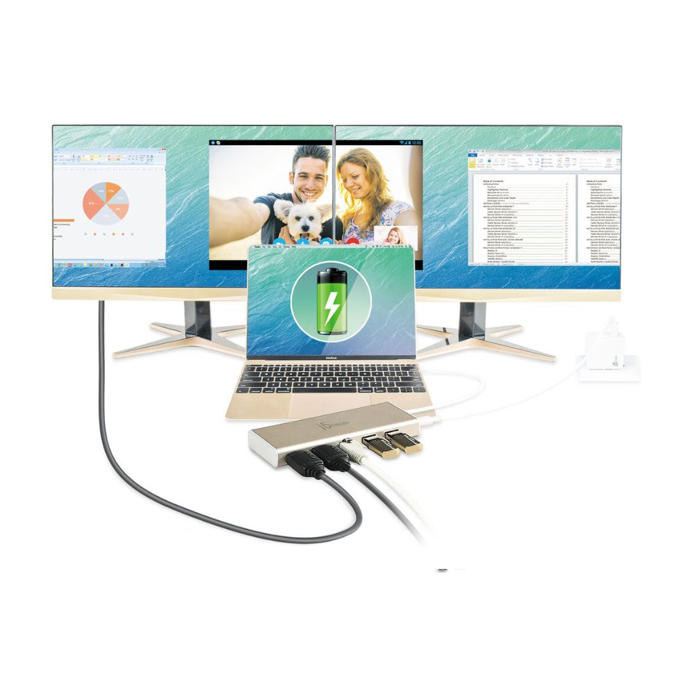 J5 Create USB-C Dual HDMI Mini Dock JCD381