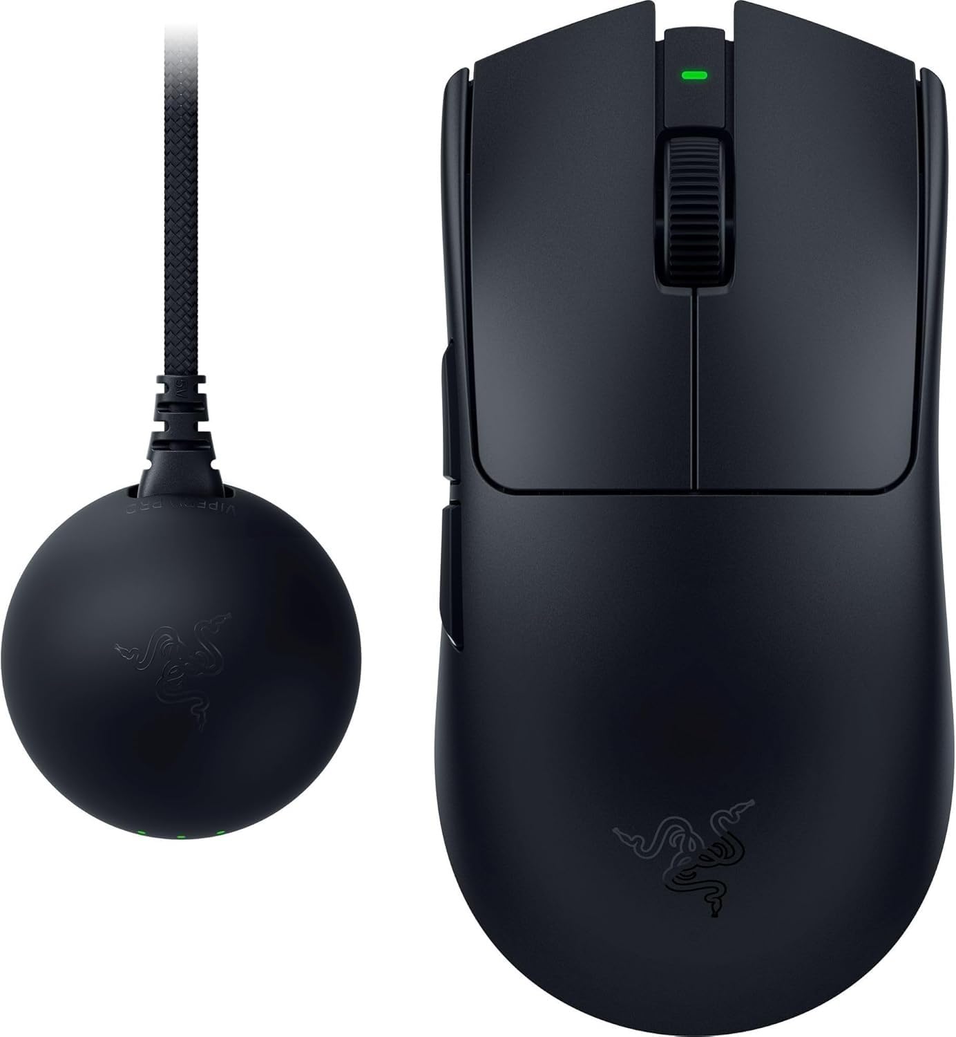Basilisk V3 Pro 35K - Right-Handed, Focus Pro 35K Optical Sensor Gen-2, 35000 Max DPI, Optical Mouse Switches Gen-3, 4-Way HyperScroll Tilt Wheel White