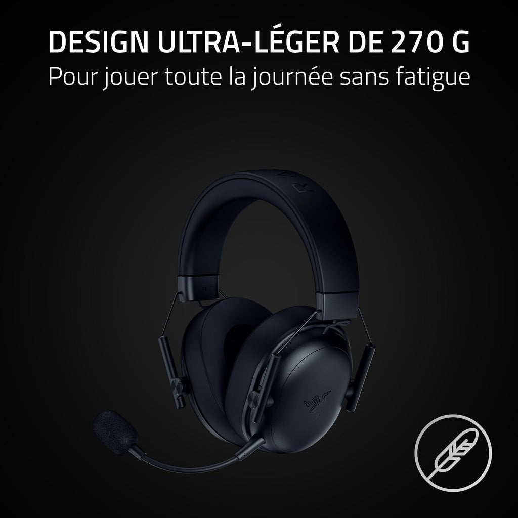 Razer BlackShark V3 X HyperSpeed - HyperSpeed Wireless Gaming Headset for PC: 50mm Drivers - Cardioid Mic - 2.4 GHz, Bluetooth, USB - Works with Mac, PS5, Nintendo