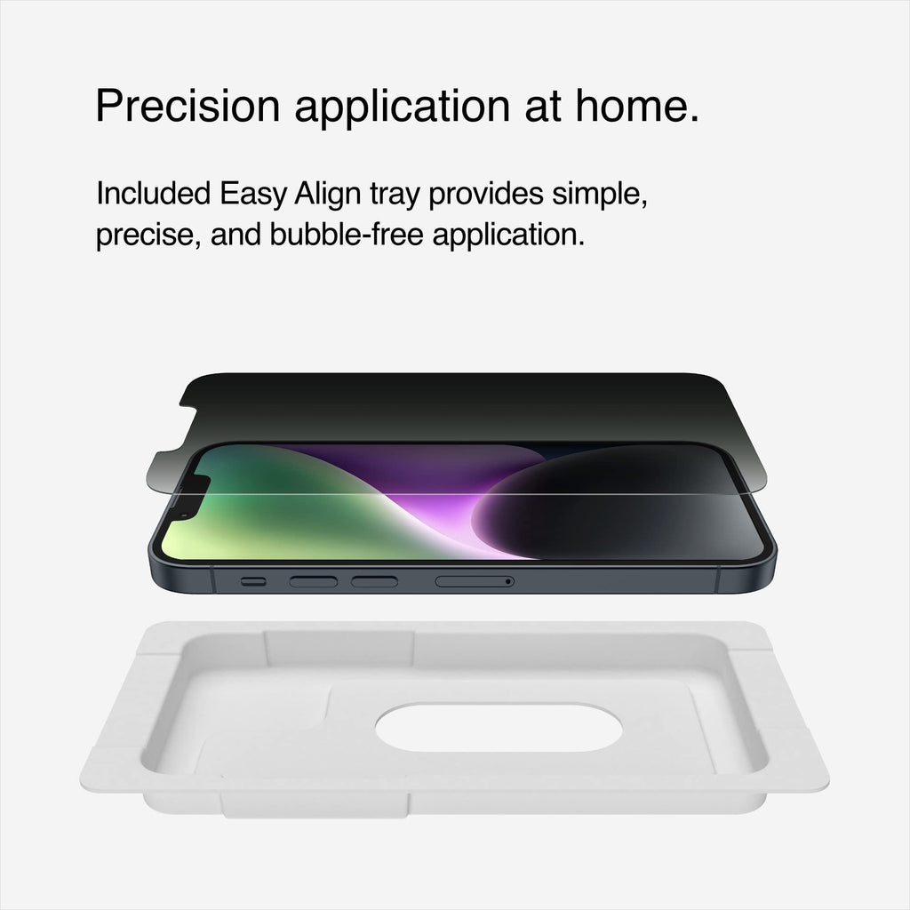 Belkin, OVA123ZZ, 2-Pack iPhone 14 / 13 / 13 Pro Tempered Glass Screen Protector