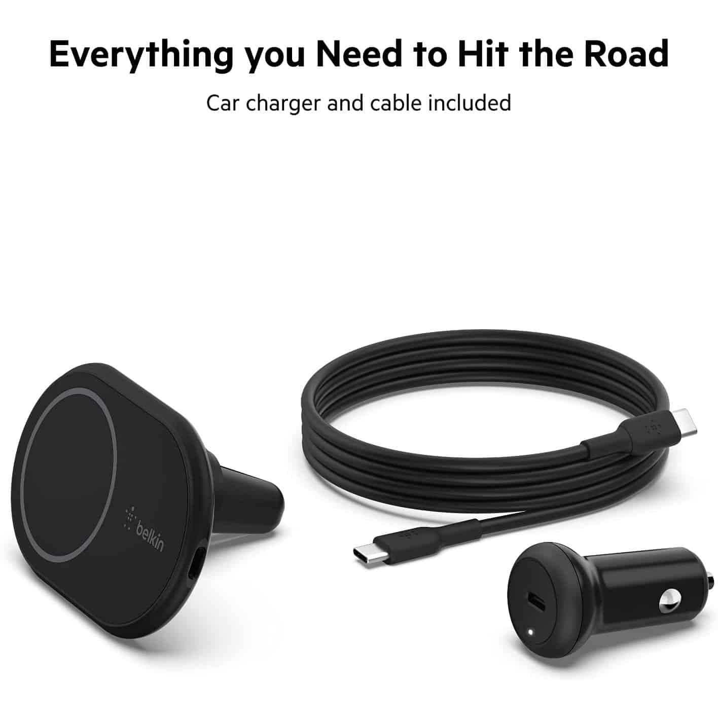 Belkin Magnetic Wireless Car Charger - MagSafe