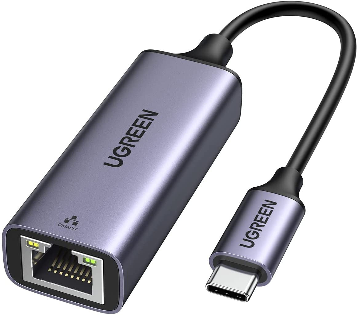 UGREEN USB-C to Gigabit Ethernet Adapter - RJ45, 10/100/1000Mbps, Aluminum case - CM199 50737
