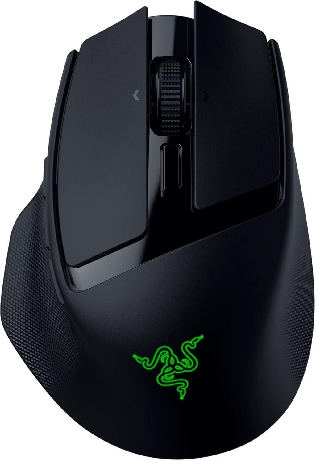 Razer Basilisk Mobile - Small Portable Ergonomic Wireless Gaming Mouse - AI Prompt Master - Focus X 18K Sensor (Tri-Mode Connectivity, Up to 105 Hour, Mouse Switches Gen-3) Black