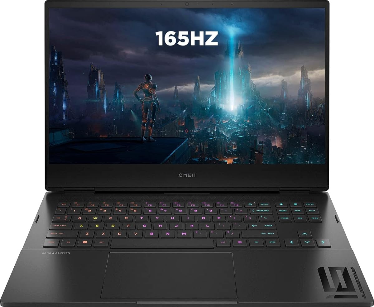 2022 HP Omen 16.1" QHD 165 Hz IPS Gaming Laptop 12th Intel i7-12700H 14-Core 32GB DDR5 1TB NVMe SSD NVIDIA GeForce RTX 3060 6GB 4-Zone RGB Backlit KB Thunderbolt 4 WiFi 6E Win 11 w/RATZK 32GB USB