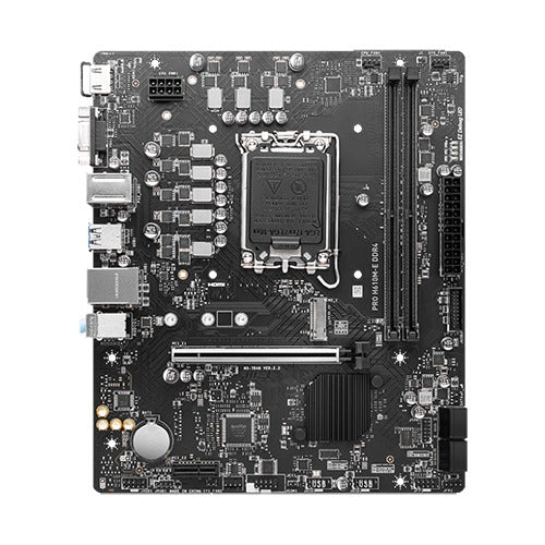 MSI Motherboard Pro H610M-E Giga Lan 7.1 Hd Audio