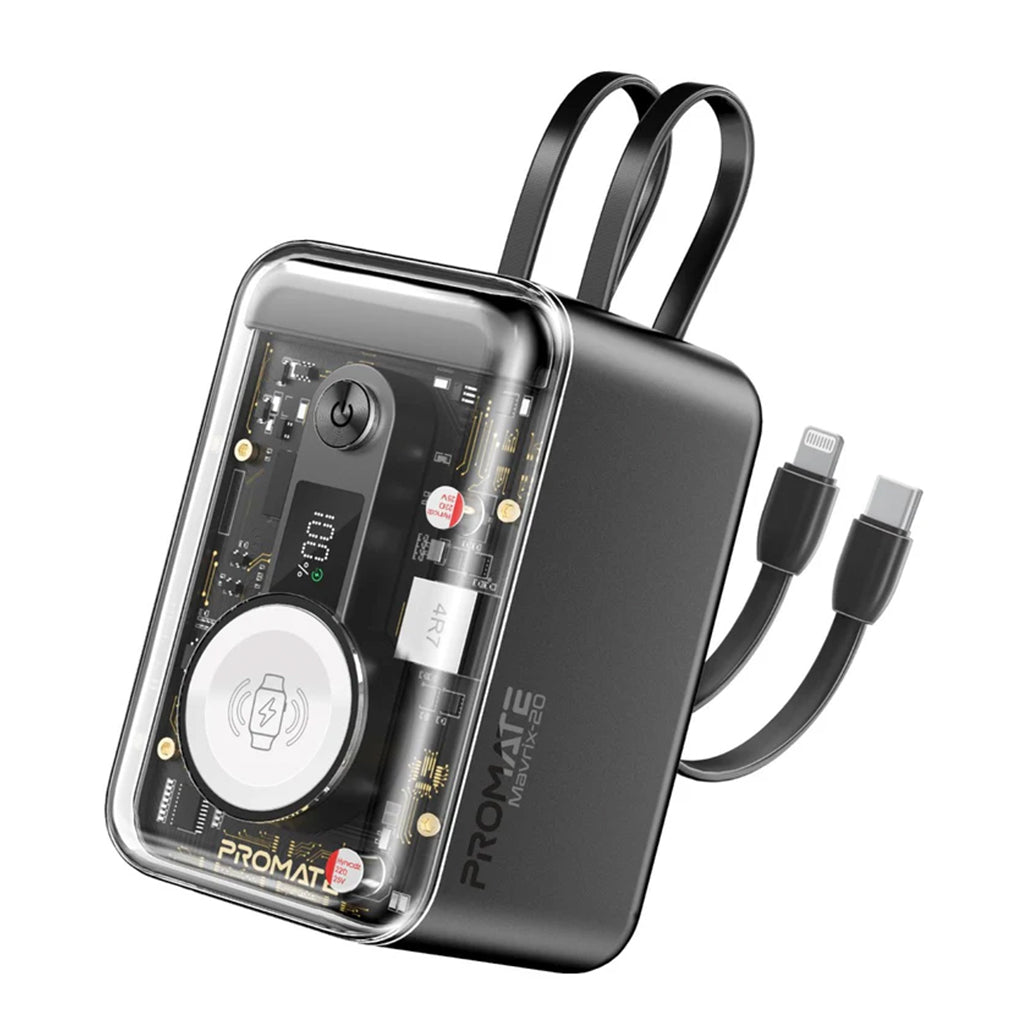 Promate 65W Multi-Device Charging Transparent Power Bank