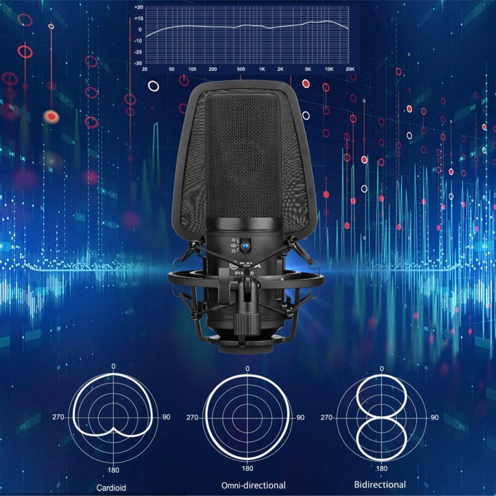 Boya, BY-M1000 Professional Large Diaphragm Condenser Microphone