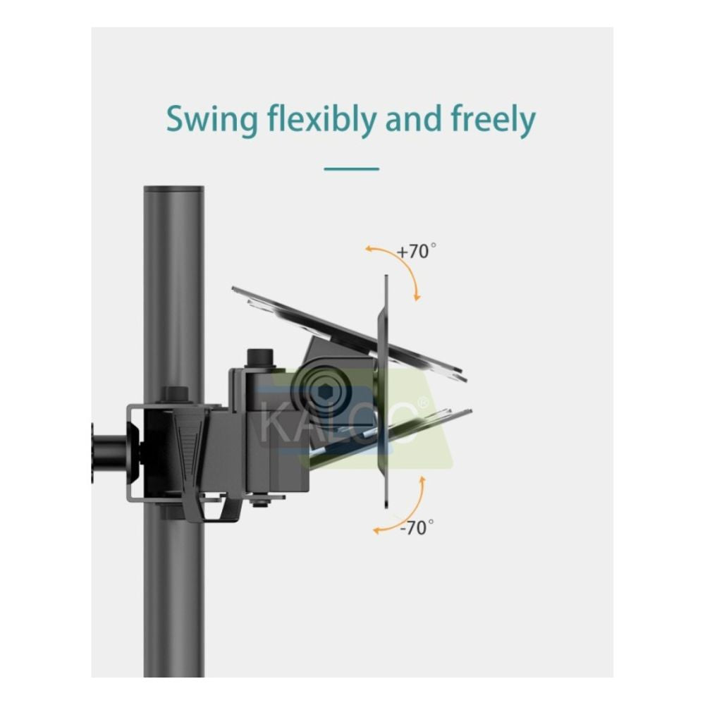 KALOC DZ220T Adjustable Horizontal Dual Monitor Arm, for Screens 17 to 27 Inches