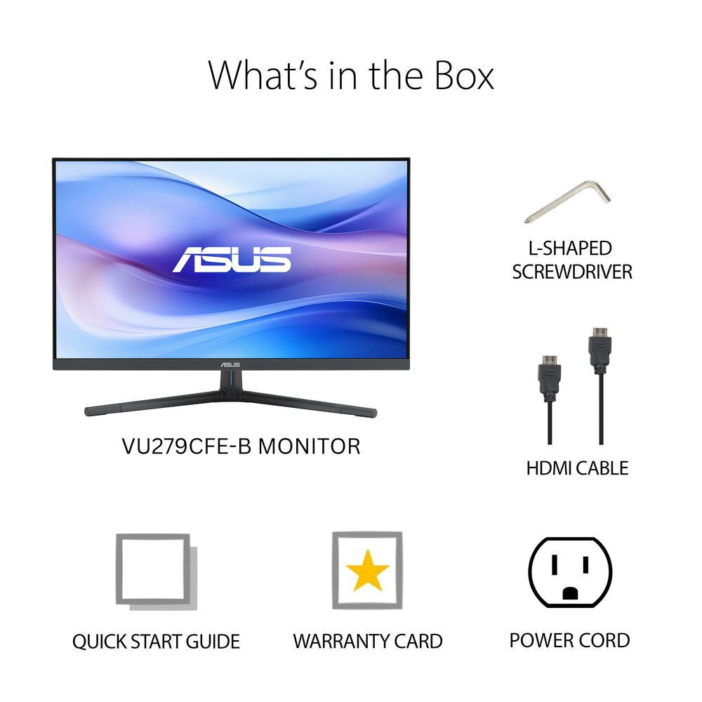ASUS VU279CFE-B Eye Care Monitor 27” 1080P - Full HD, IPS, 100Hz.
