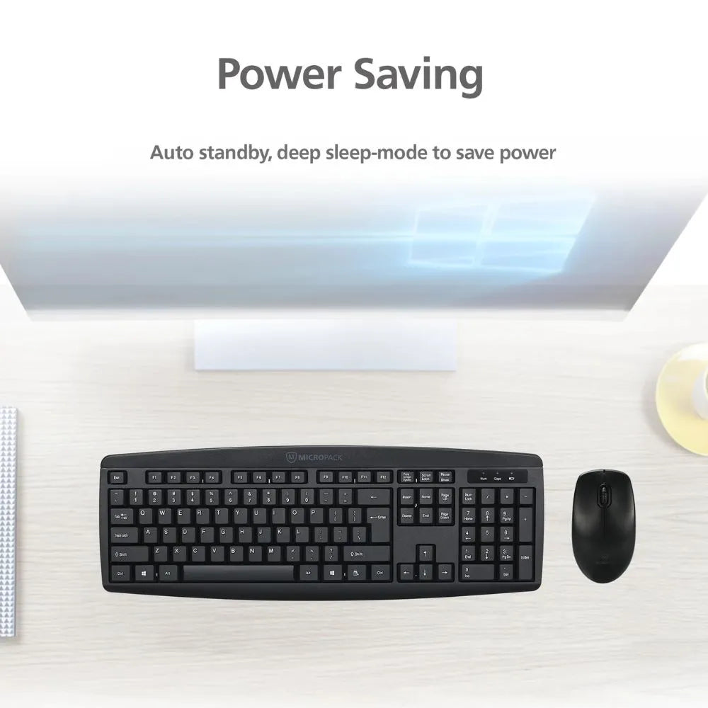 Micropack KM-203W Wireless Keyboard and Mouse Combo