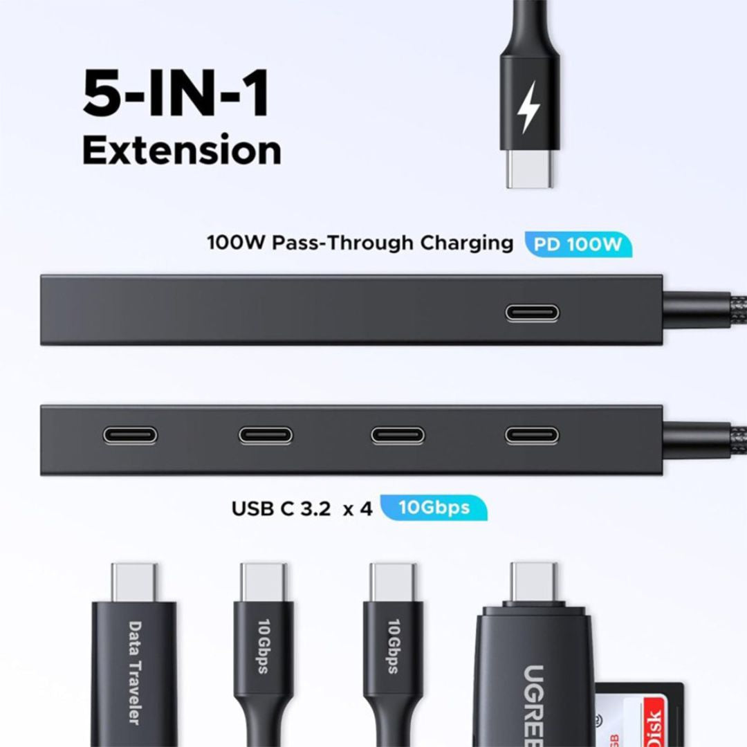 UGREEN USB-C Hub 4x USB-C 3.2 PD 10Gbps