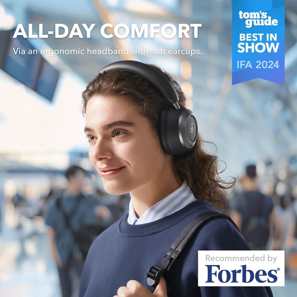 Soundcore by Anker Space One Pro Wireless Over-Ear Closed-Back Headphones