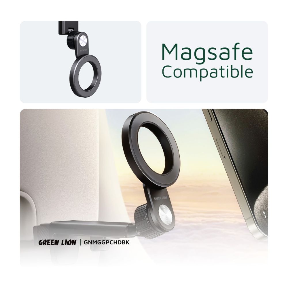 Green Lion MagGrip Car Holder - Black