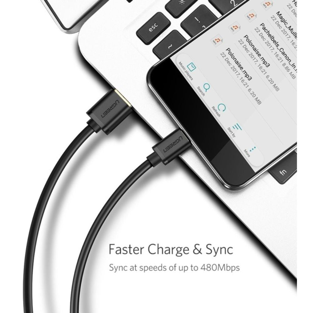 UGREEN USB-A to Micro USB Braided Cable Fast Charge 1.5M