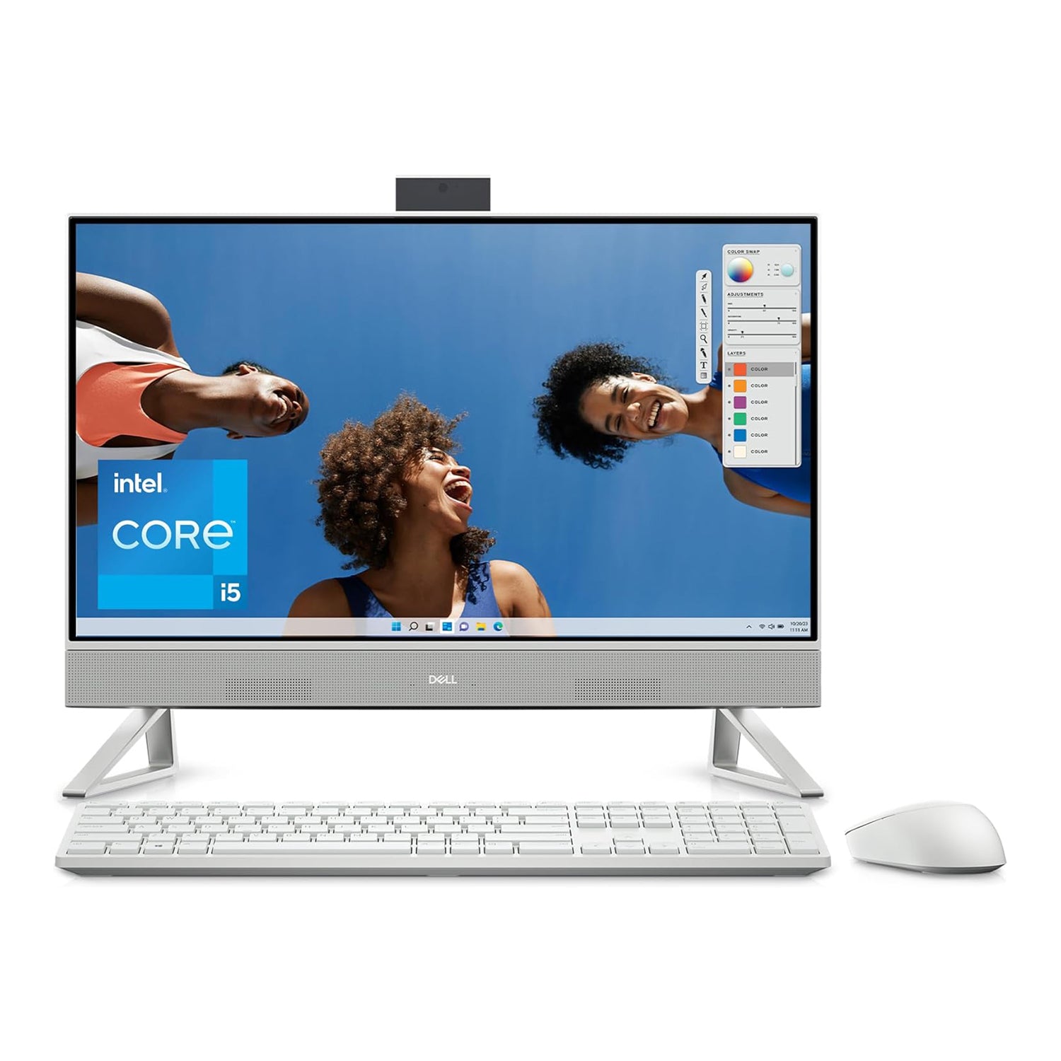 Dell Inspiron 5420 23.8" Touch - Intel Core I7-1355U 13 Gen - RAM 16GB - SSD 256GB + HDD 1TB - White