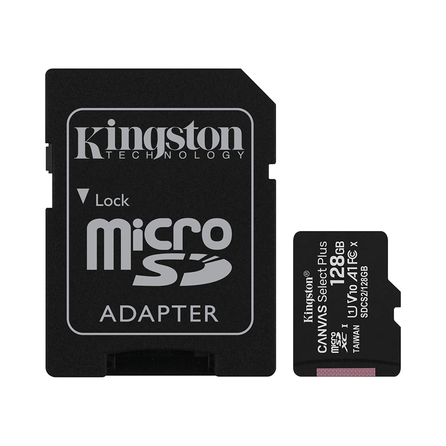Kingston 128GB Canvas Select Plus UHS-I microSDXC Memory Card with SD Adapter