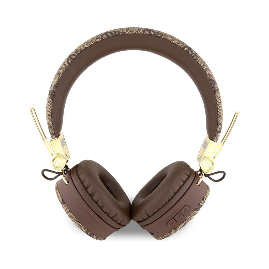 Guess Wireless Speaker with Handle 5W PU 4G Leather Script Logo - Brown