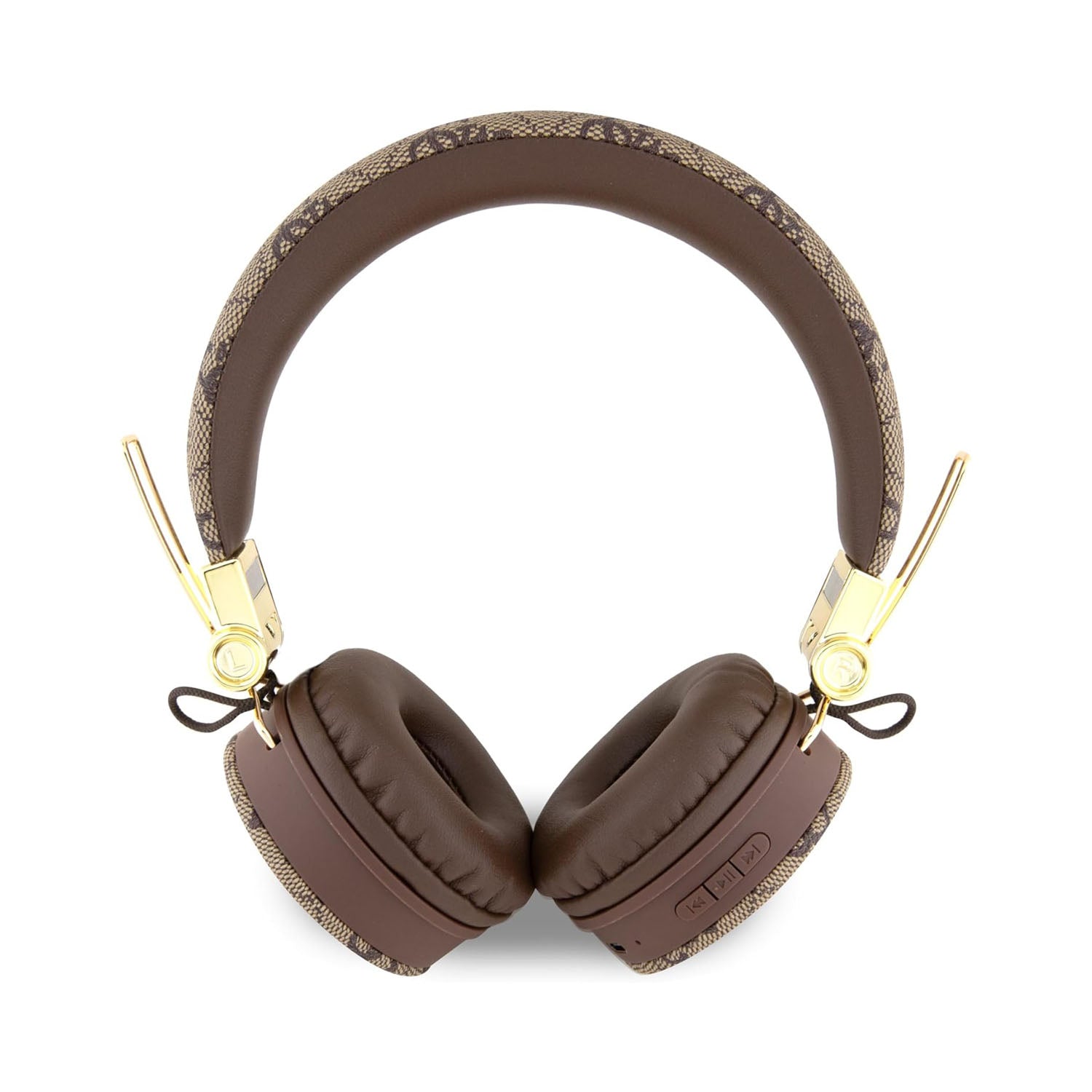 Guess Wireless Speaker with Handle 5W PU 4G Leather Script Logo - Brown